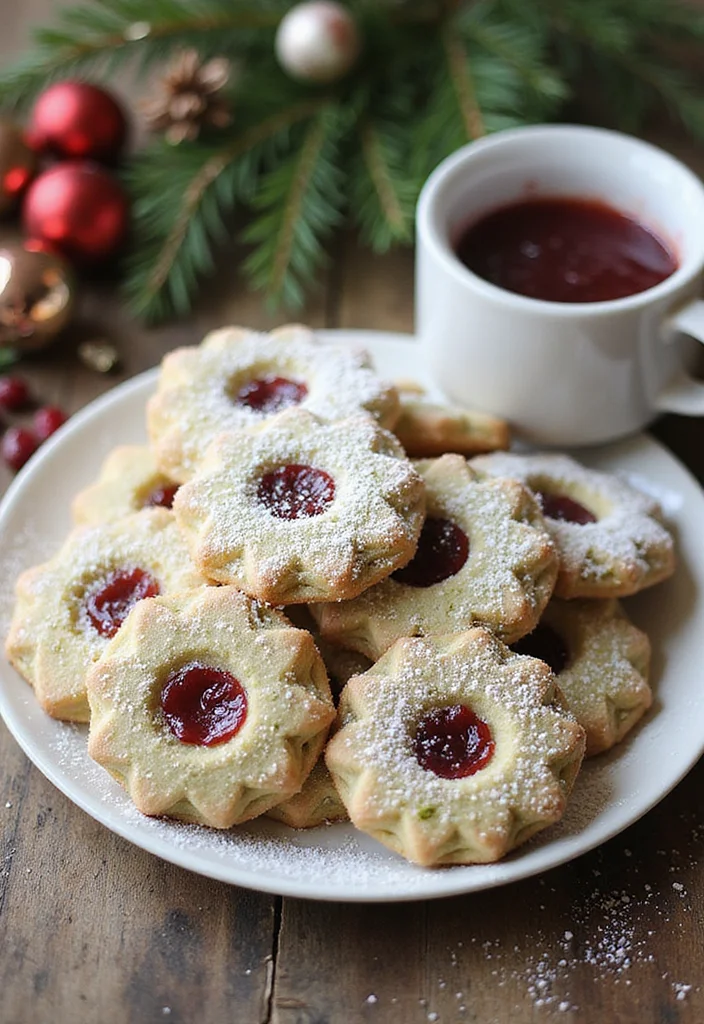 10 Christmas Pistachio Cookie Recipes for Festive Nutty Flavor 56 10 Christmas Pistachio Cookie Recipes for Festive Nutty Flavor - 6. Pistachio Linzer Cookies