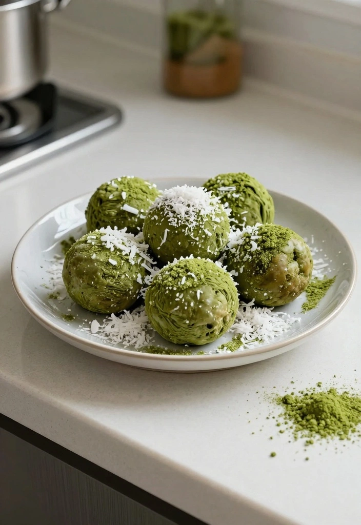 10 Clean Eating Dessert Recipes for Wholesome Light Sweets 67 10 Clean Eating Dessert Recipes for Wholesome Light Sweets - 7. Matcha Coconut Bliss Balls