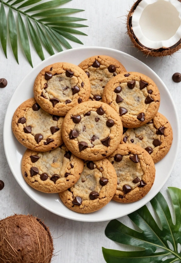 10 Coconut Oil Dessert Recipes for Light Tropical Richness 12 10 Coconut Oil Dessert Recipes for Light Tropical Richness - 2. Coconut Oil Chocolate Chip Cookies