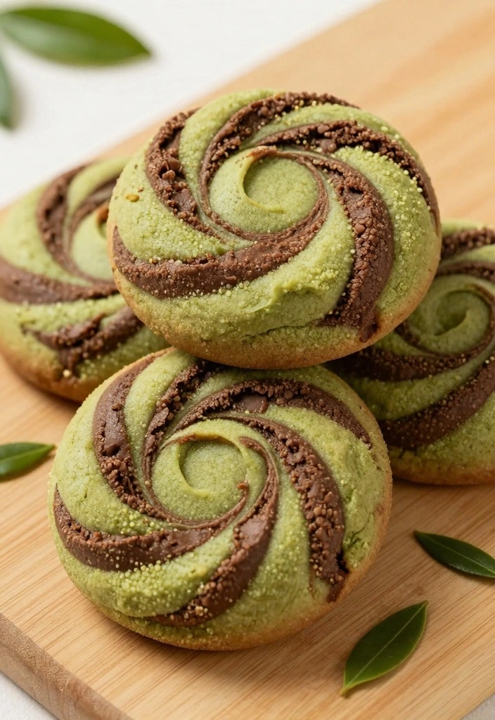 10 Complicated Cookie Recipes for Impressive Gourmet Baking 12 10 Complicated Cookie Recipes for Impressive Gourmet Baking - 2. Matcha Chocolate Swirl Cookies