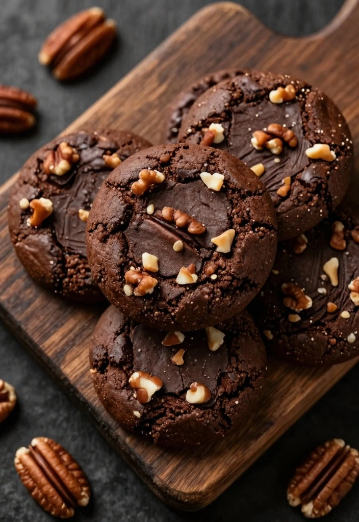 10 Cookie Brownie Recipes for Rich Fudgy Chewy Bites 12 10 Cookie Brownie Recipes for Rich Fudgy Chewy Bites - 2. Nutty Brownie Cookies with Pecans