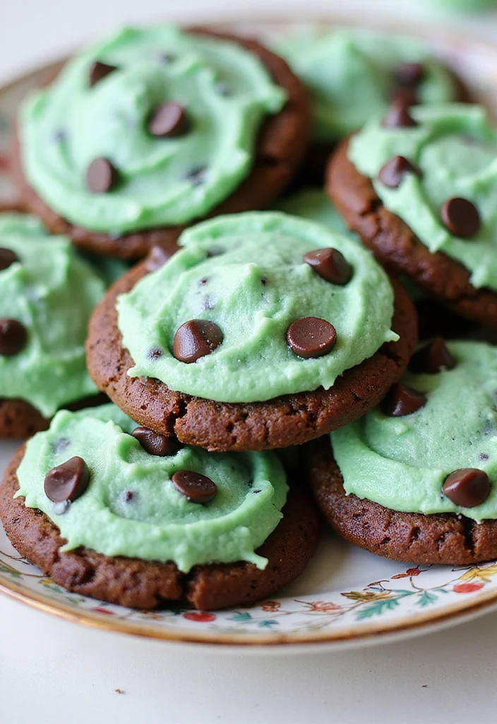 10 Cookie Brownie Recipes for Rich Fudgy Chewy Bites 45 10 Cookie Brownie Recipes for Rich Fudgy Chewy Bites - 5. Mint Chocolate Chip Brownie Cookies