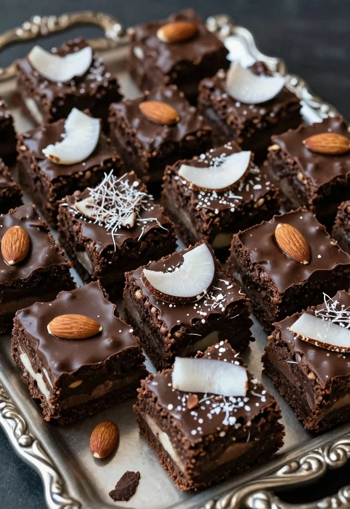 10 Cookie Brownie Recipes for Rich Fudgy Chewy Bites 56 10 Cookie Brownie Recipes for Rich Fudgy Chewy Bites - 6. Chocolate Almond Joy Brownie Cookies