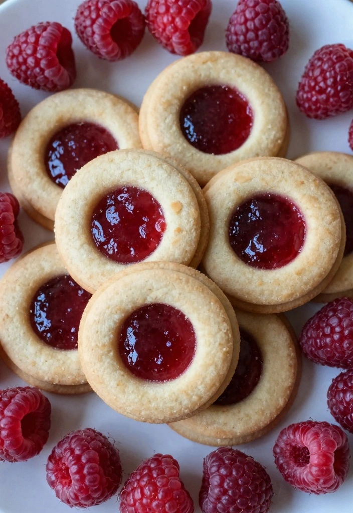10 Cookie Recipes to Sell for Crowd Pleasing Bakery Profit 67 10 Cookie Recipes to Sell for Crowd Pleasing Bakery Profit - 7. Raspberry Almond Thumbprint Cookies