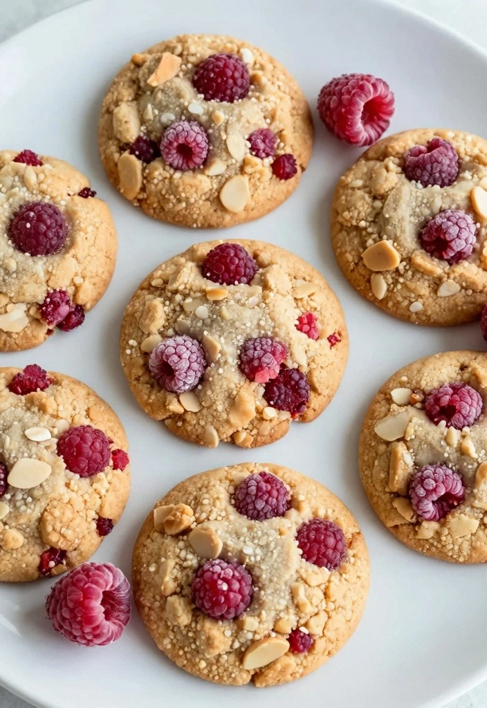 10 Crunchy Cookie Recipes for Crisp Sweet Perfect Texture 100 10 Crunchy Cookie Recipes for Crisp Sweet Perfect Texture - 10. Raspberry Almond Crunch Cookies