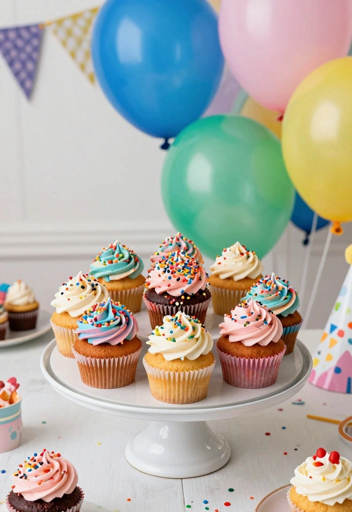 10 Cupcake Cake Recipes for Fun Easy Party Desserts 23 10 Cupcake Cake Recipes for Fun Easy Party Desserts - 3. Funfetti Cupcake Cake for Celebration