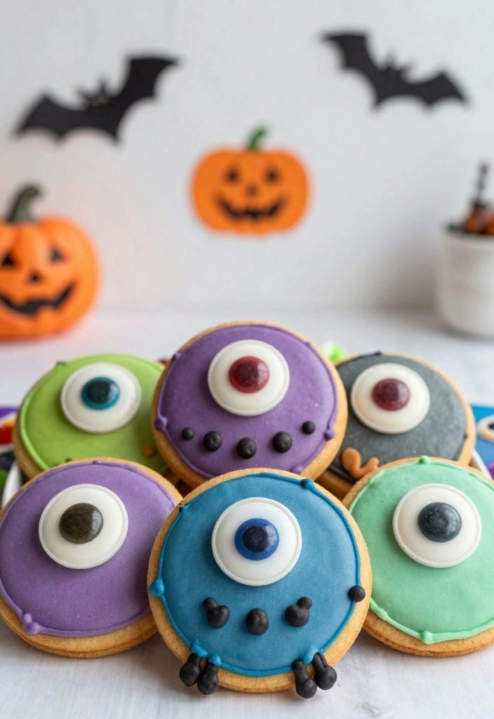 10 DIY Spooky Cookie Recipes for Cute Halloween Treats 34 10 DIY Spooky Cookie Recipes for Cute Halloween Treats - 4. Monster Eye Cookies