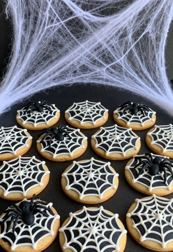 10 DIY Spooky Cookie Recipes for Cute Halloween Treats 56 10 DIY Spooky Cookie Recipes for Cute Halloween Treats - 6. Spider Web Cookies