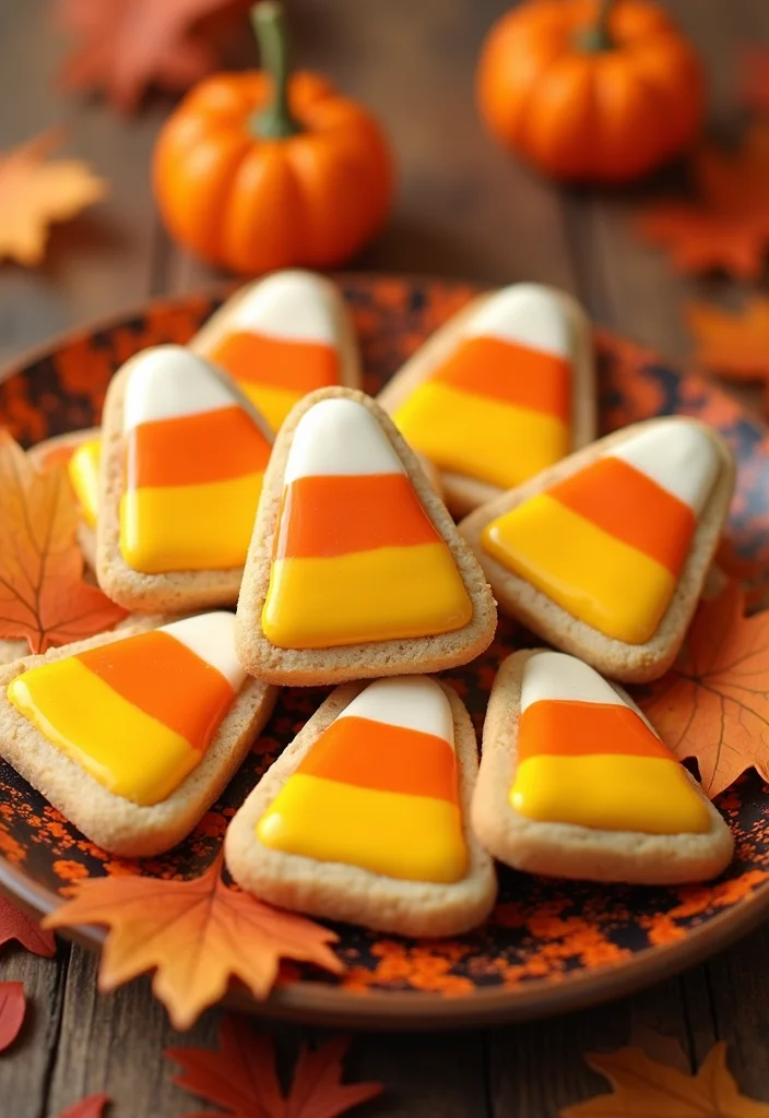 10 DIY Spooky Cookie Recipes for Cute Halloween Treats 67 10 DIY Spooky Cookie Recipes for Cute Halloween Treats - 7. Candy Corn Cookies