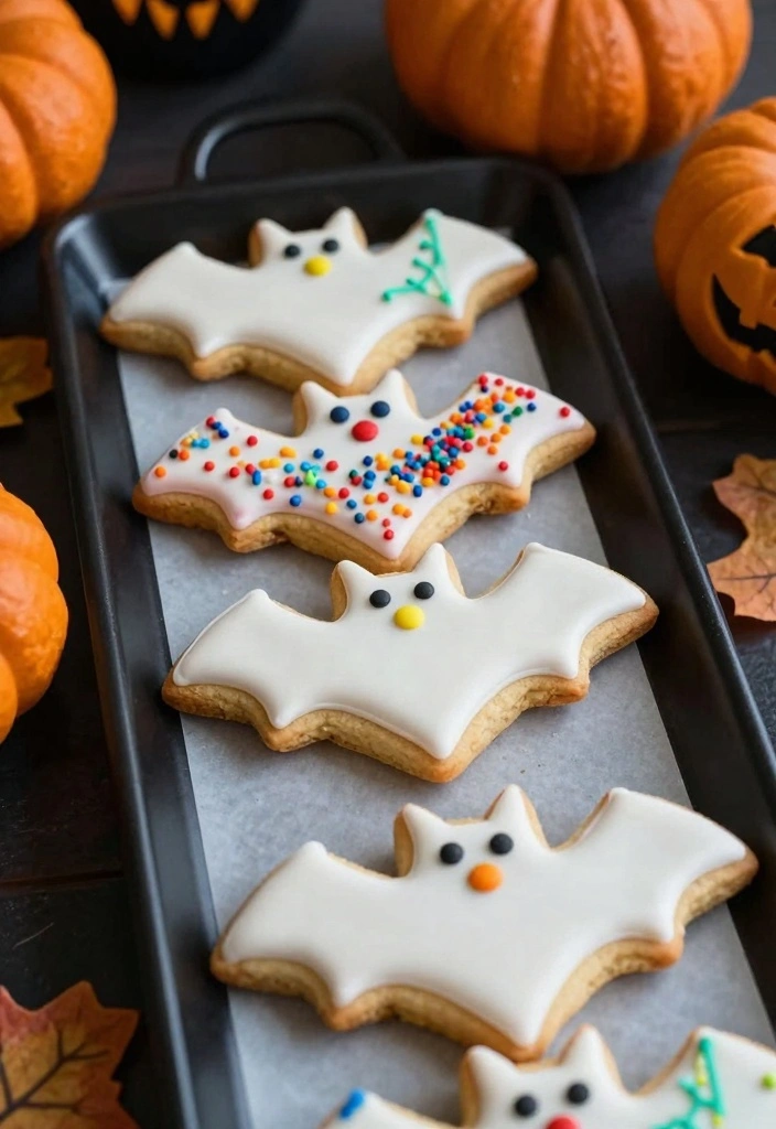 10 DIY Spooky Cookie Recipes for Cute Halloween Treats 89 10 DIY Spooky Cookie Recipes for Cute Halloween Treats - 9. Bat Cookies
