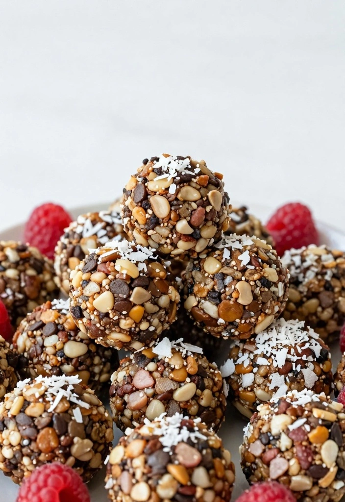 10 Dairy Free Baking Recipes for Light Sweet Allergy Friendly Treats 34 10 Dairy Free Baking Recipes for Light Sweet Allergy Friendly Treats - 4. No-Bake Raspberry Coconut Energy Bites
