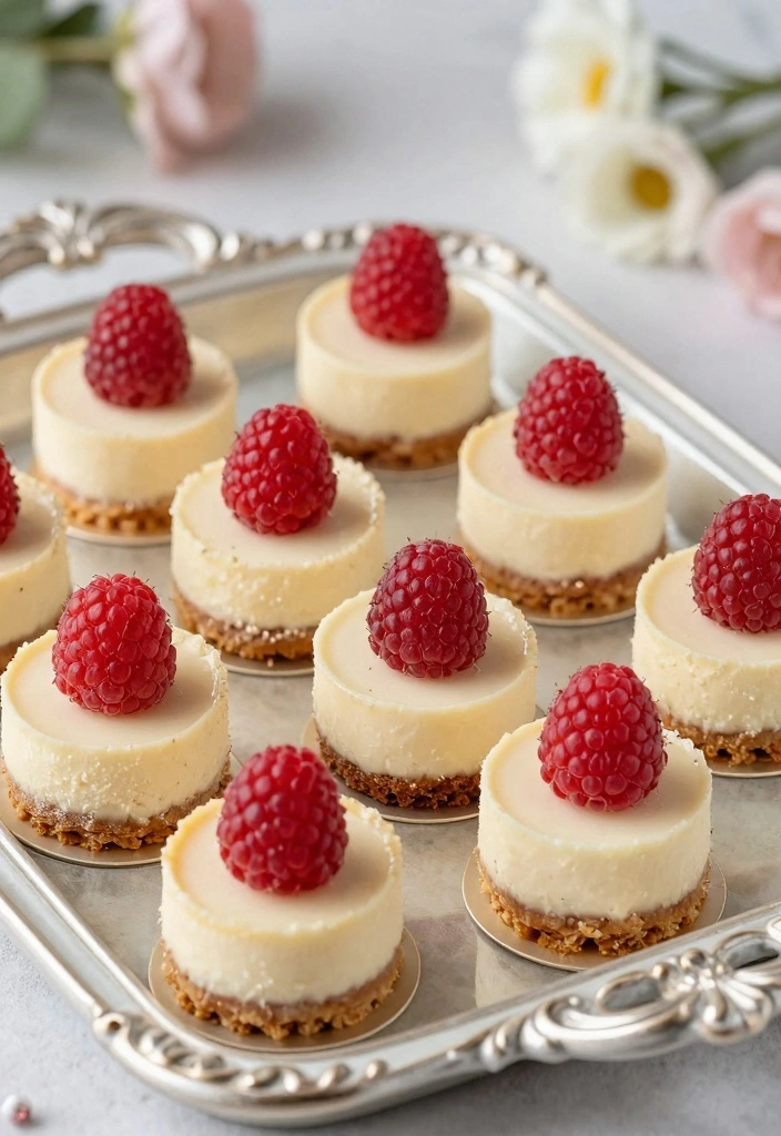 10 Dessert Appetizer Recipes for Sweet Bites to Start Any Meal 12 10 Dessert Appetizer Recipes for Sweet Bites to Start Any Meal - 2. Raspberry Cheesecake Bites