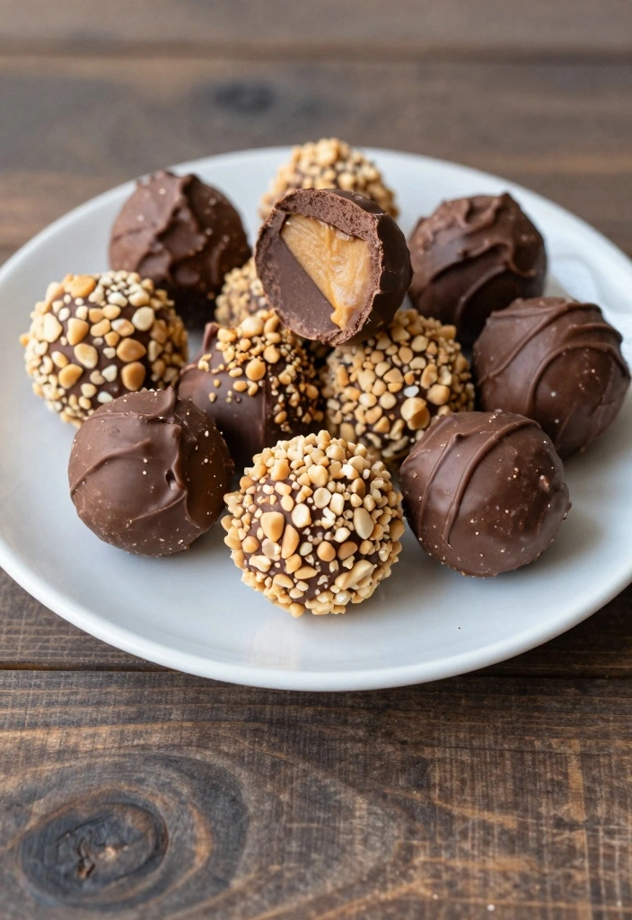 10 Dessert Appetizer Recipes for Sweet Bites to Start Any Meal 78 10 Dessert Appetizer Recipes for Sweet Bites to Start Any Meal - 8. Peanut Butter Chocolate Truffles