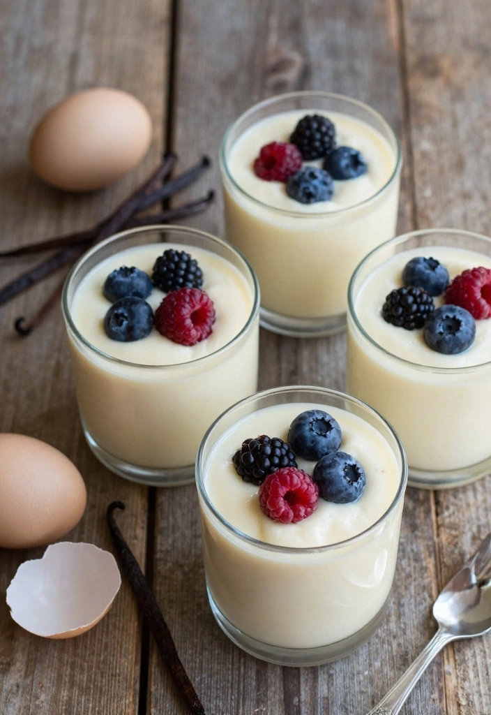 10 Duck Egg Dessert Recipes for Rich Silky Elevated Flavor 12 10 Duck Egg Dessert Recipes for Rich Silky Elevated Flavor - 2. Silky Duck Egg Vanilla Bean Pudding