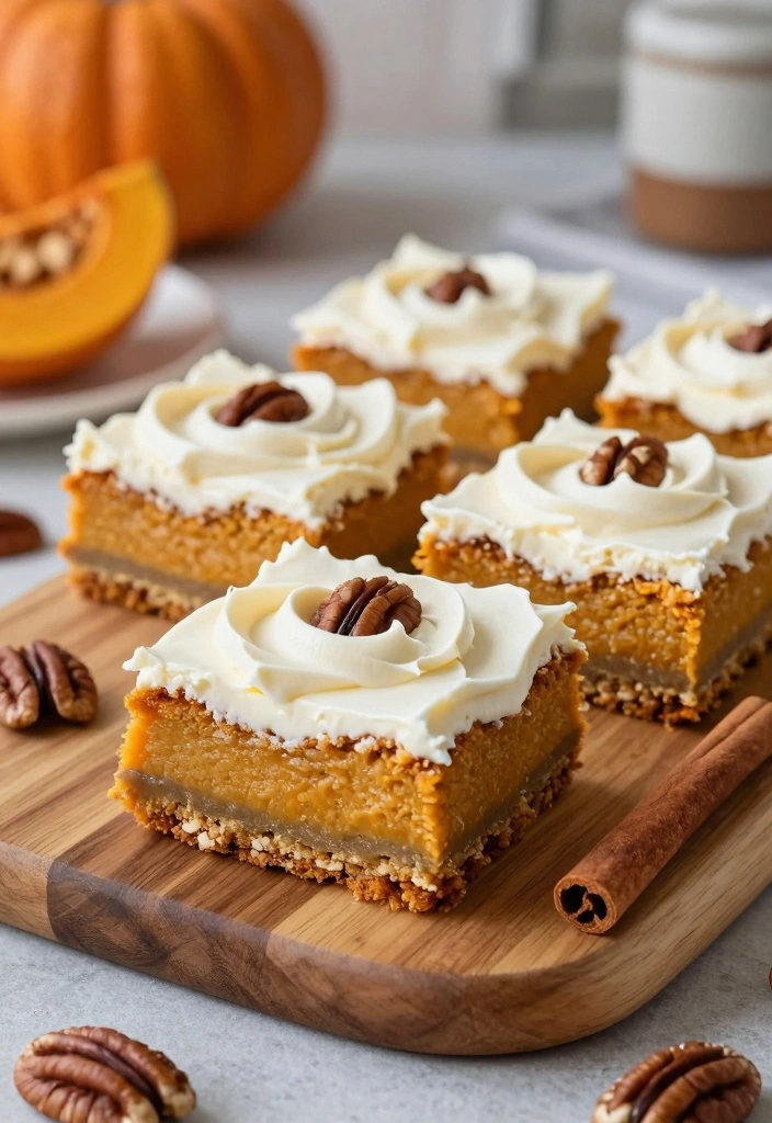 10 Easy Pumpkin Cake Recipes for Warm Spiced Fall Flavor 23 10 Easy Pumpkin Cake Recipes for Warm Spiced Fall Flavor - 3. Pumpkin Cake Bars with Cream Cheese Swirl
