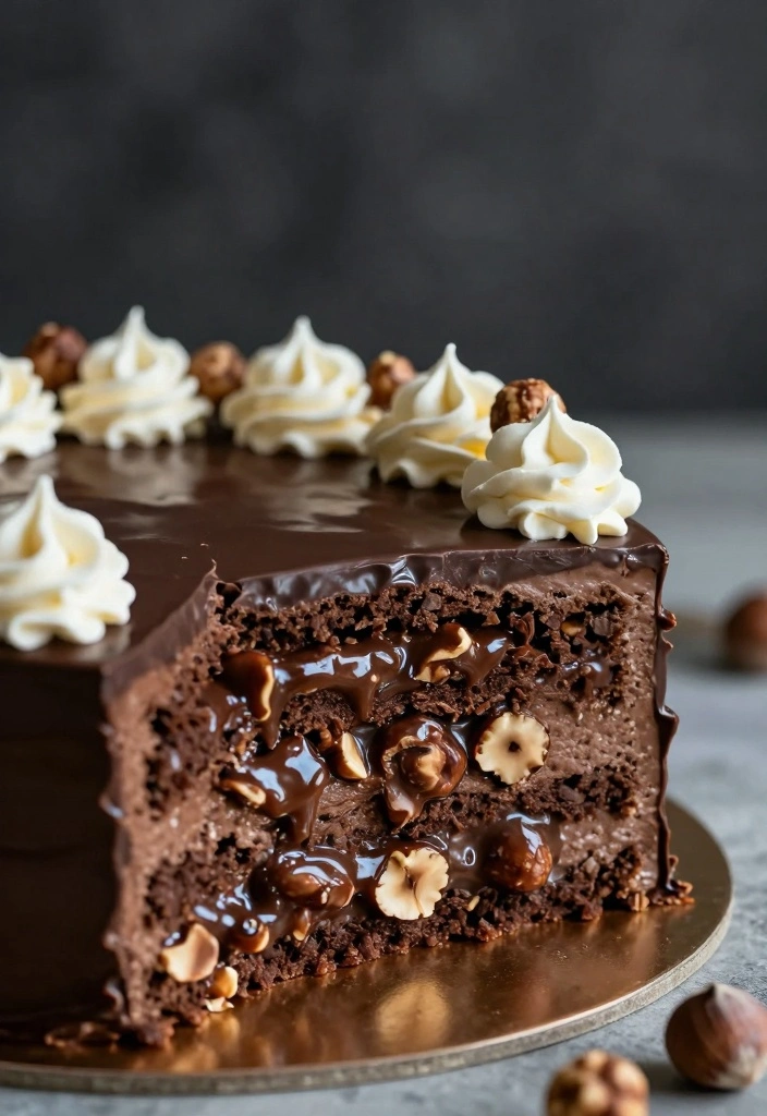 10 Filled Cake Recipes for Creamy Flavorful Layers 1 10 Filled Cake Recipes for Creamy Flavorful Layers - 1. Chocolate Hazelnut Cream Cake