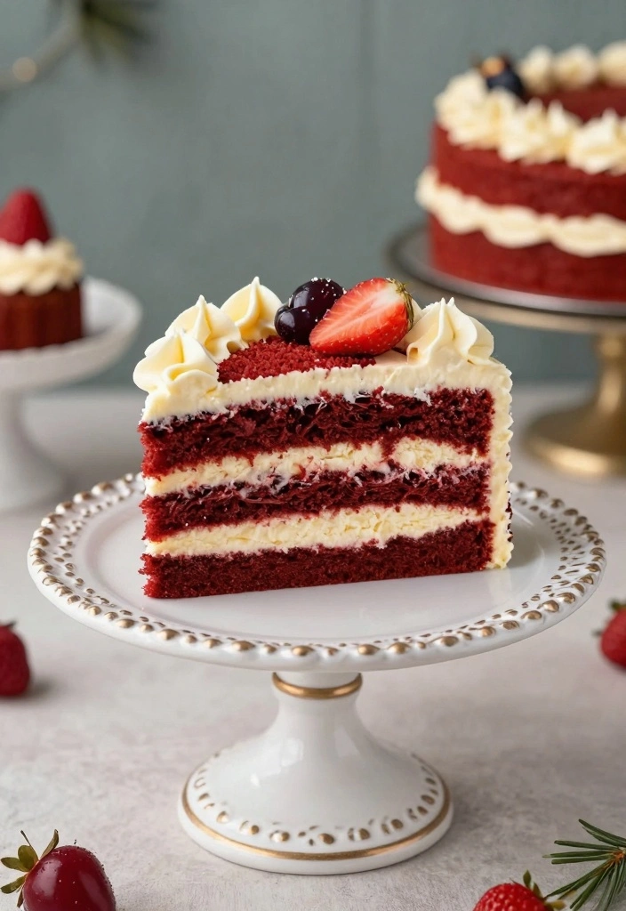 10 Filled Cake Recipes for Creamy Flavorful Layers 34 10 Filled Cake Recipes for Creamy Flavorful Layers - 4. Red Velvet Cream Cheese Cake