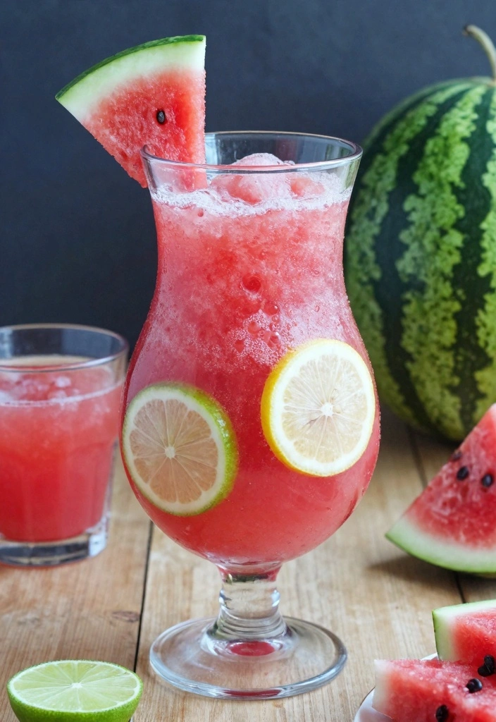 10 Frozen Cocktail Recipes for Cool Refreshing Summer Sips 23 10 Frozen Cocktail Recipes for Cool Refreshing Summer Sips - 3. Watermelon Slushie Sangria