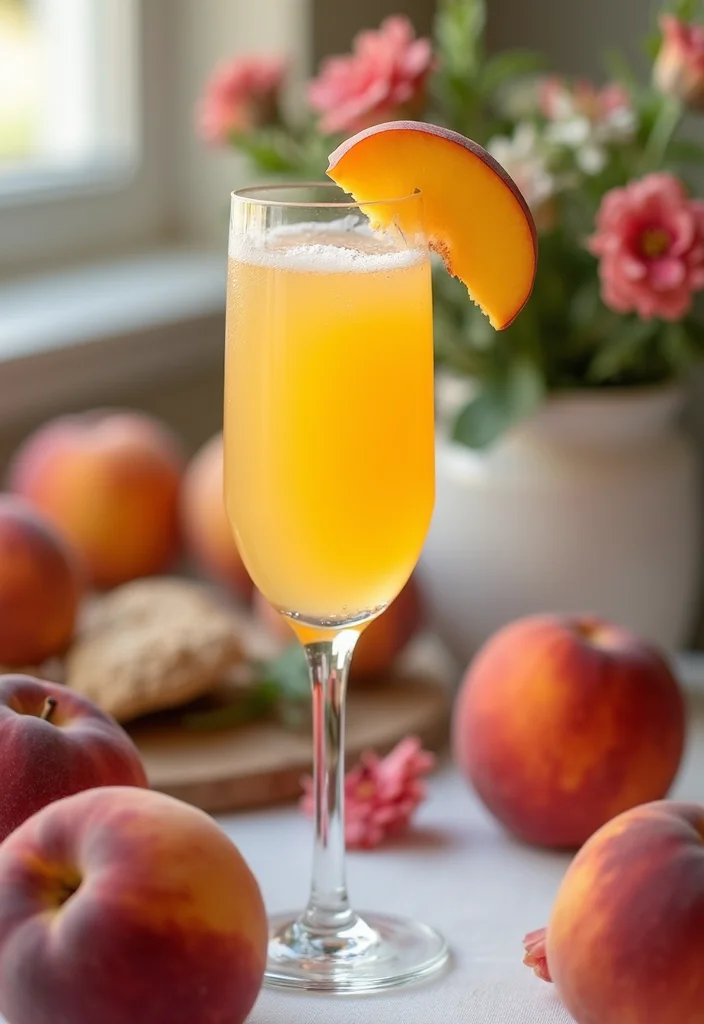 10 Frozen Cocktail Recipes for Cool Refreshing Summer Sips 56 10 Frozen Cocktail Recipes for Cool Refreshing Summer Sips - 6. Creamy Peach Bellini