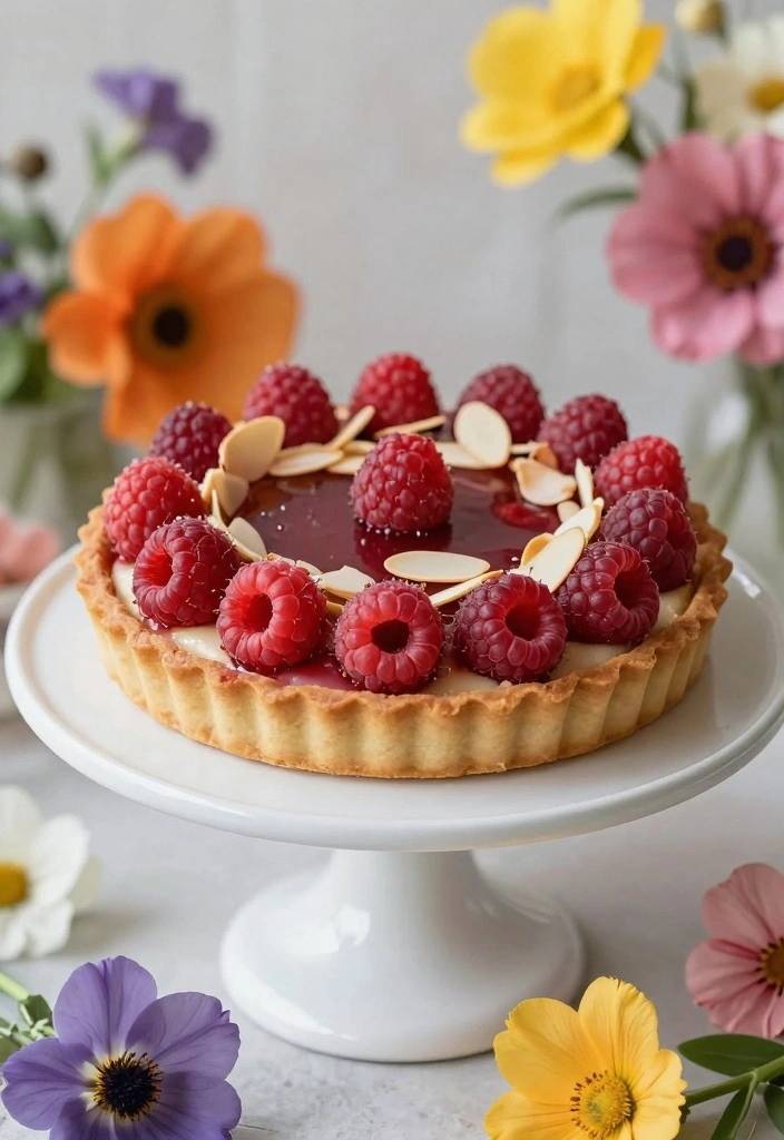 10 Great British Baking Show Recipes for Stunning Bake Off Flavor 89 10 Great British Baking Show Recipes for Stunning Bake Off Flavor - 9. Raspberry Frangipane Tart