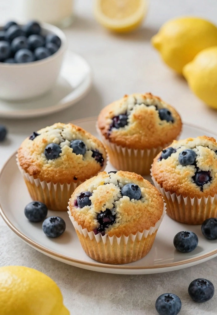 10 Low Carb Baking Recipes for Delicious Low Sugar Desserts 12 10 Low Carb Baking Recipes for Delicious Low Sugar Desserts - 2. Keto Lemon Blueberry Muffins
