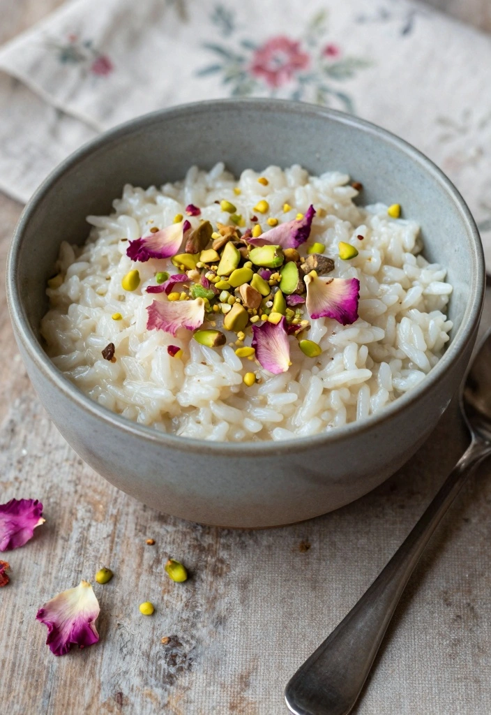 10 Rose Dessert Recipes for Floral Sweet Elegant Flavor 23 10 Rose Dessert Recipes for Floral Sweet Elegant Flavor - 3. Rose and Cardamom Rice Pudding