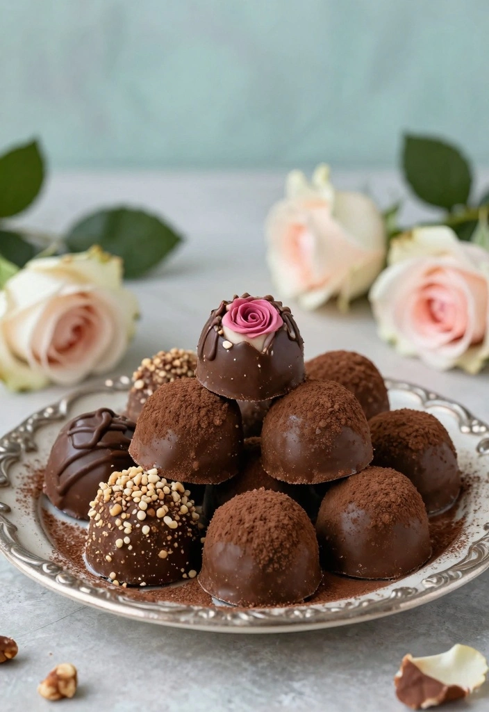 10 Rose Dessert Recipes for Floral Sweet Elegant Flavor 34 10 Rose Dessert Recipes for Floral Sweet Elegant Flavor - 4. Rose Chocolate Truffles