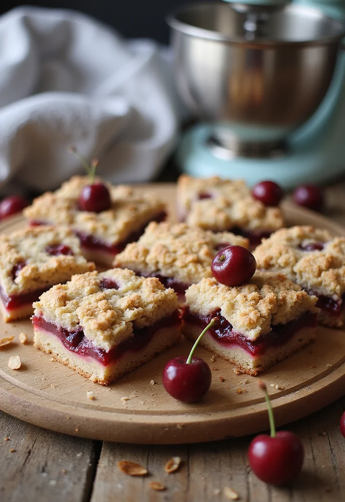 10 Stand Mixer Dessert Recipes for Easy Mixed Perfect Desserts 100 10 Stand Mixer Dessert Recipes for Easy Mixed Perfect Desserts - 10. Cherry Almond Crumble Bars