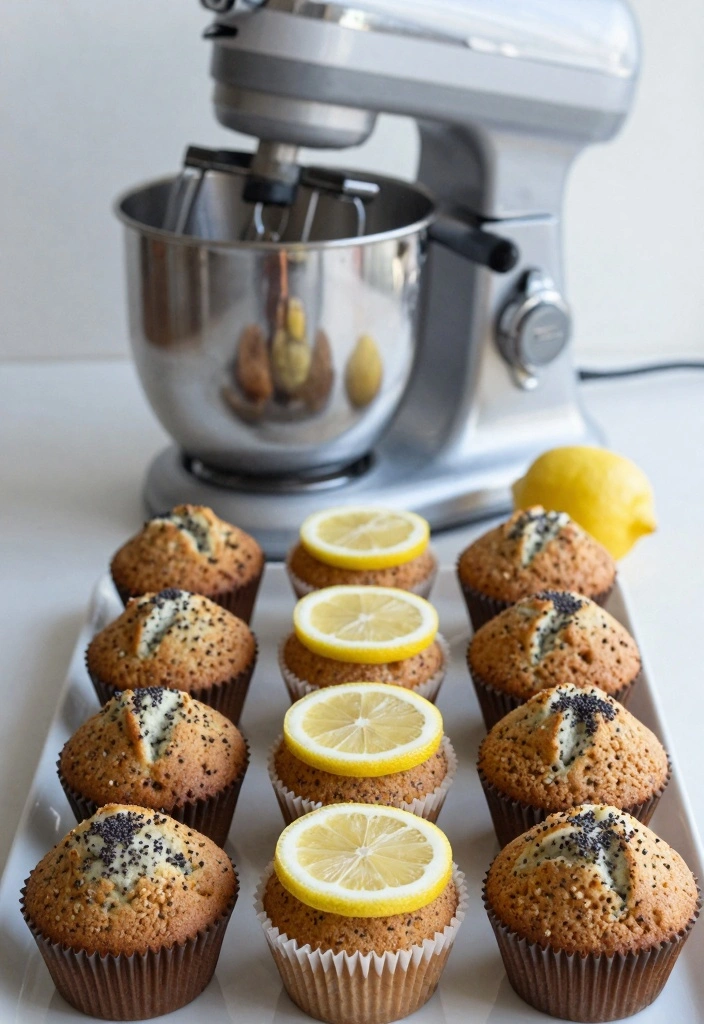 10 Stand Mixer Dessert Recipes for Easy Mixed Perfect Desserts 45 10 Stand Mixer Dessert Recipes for Easy Mixed Perfect Desserts - 5. Lemon Poppy Seed Muffins