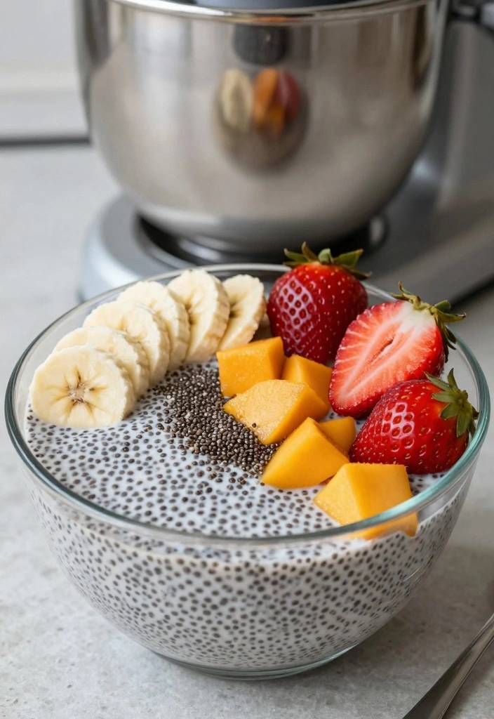 10 Stand Mixer Dessert Recipes for Easy Mixed Perfect Desserts 56 10 Stand Mixer Dessert Recipes for Easy Mixed Perfect Desserts - 6. Chia Seed Pudding with Fresh Fruit