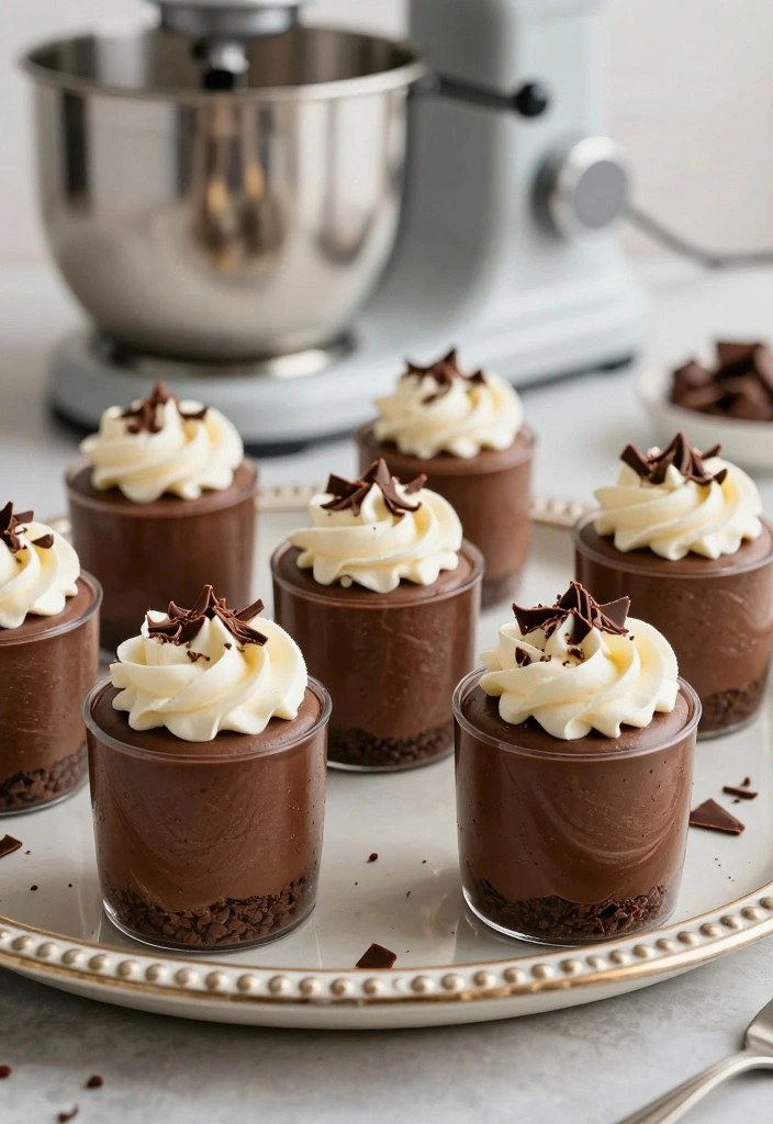 10 Stand Mixer Dessert Recipes for Easy Mixed Perfect Desserts 89 10 Stand Mixer Dessert Recipes for Easy Mixed Perfect Desserts - 9. Mini Chocolate Mousse Cups