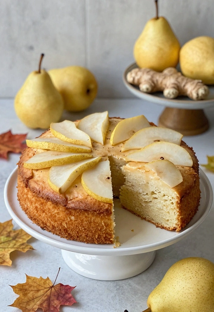 10 Thanksgiving Cake Recipes for Warm Seasonal Spice 78 10 Thanksgiving Cake Recipes for Warm Seasonal Spice - 8. Pear and Ginger Cake