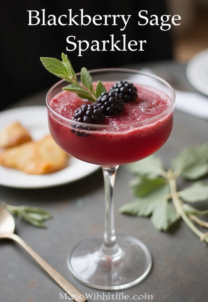 12 Popular Cocktail Recipes for Must-Try Modern Favorites 122 12 Popular Cocktail Recipes for Must-Try Modern Favorites - 12. Blackberry Sage Sparkler