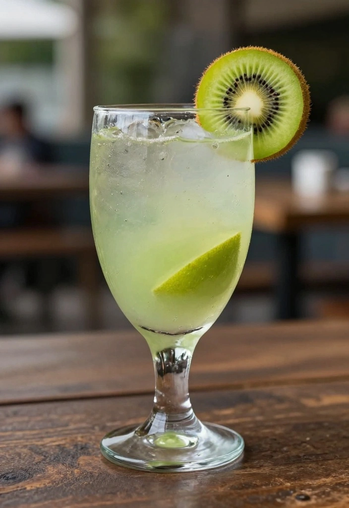 12 Tropical Cocktail Recipes for Bright Sweet Vacation Vibes 100 12 Tropical Cocktail Recipes for Bright Sweet Vacation Vibes - 10. Kiwi Lime Refresher