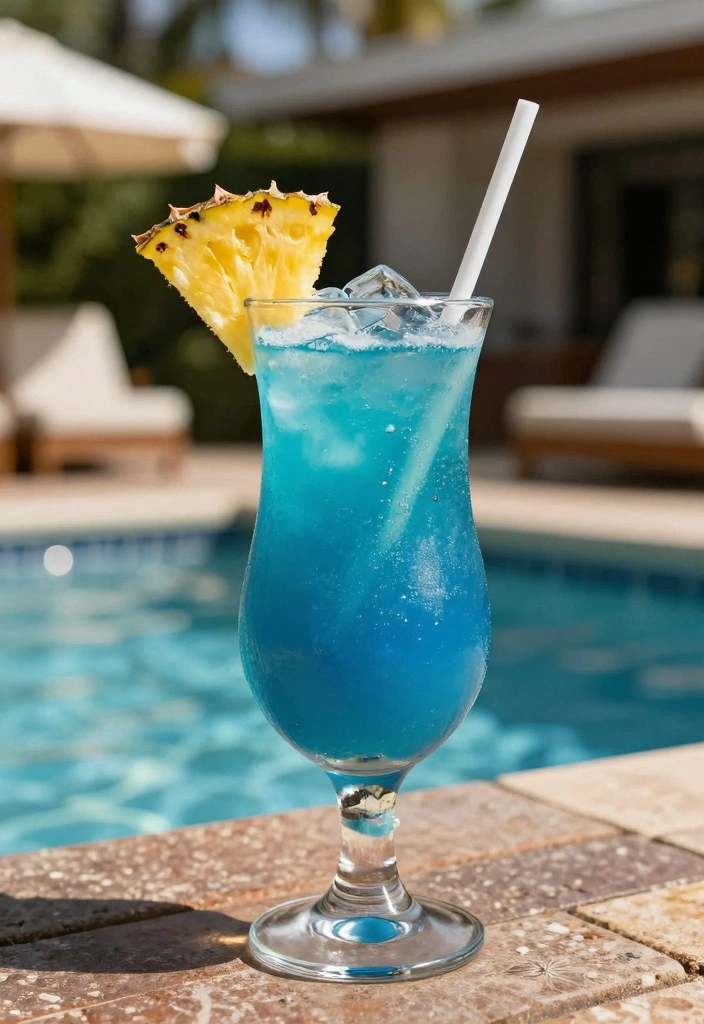 12 Tropical Cocktail Recipes for Bright Sweet Vacation Vibes 78 12 Tropical Cocktail Recipes for Bright Sweet Vacation Vibes - 8. Blue Hawaiian Mocktail