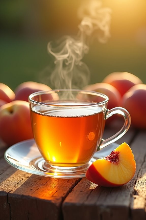 authentic peach tea antioxidants protect