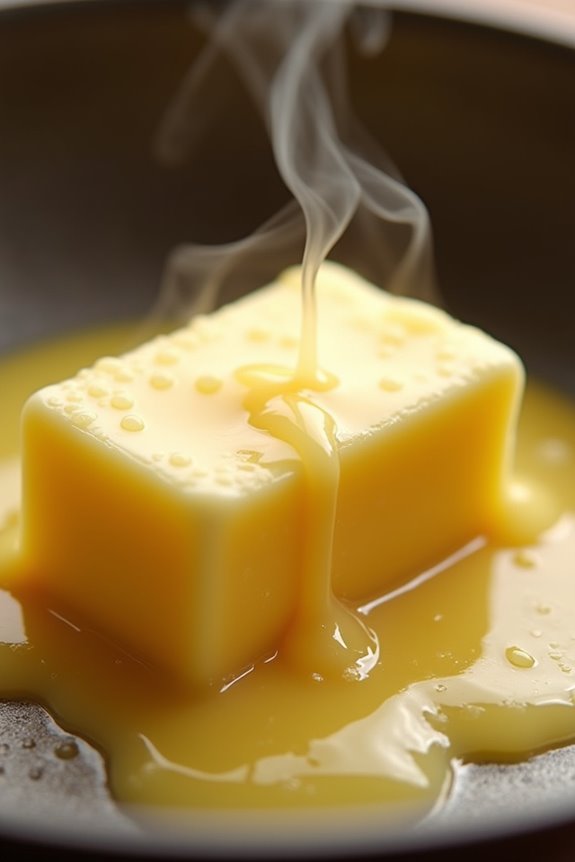 butter melts water evaporates dough spreads