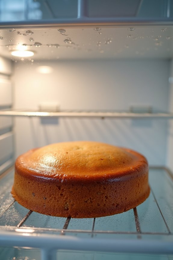 cake cooling fast cracky dryness