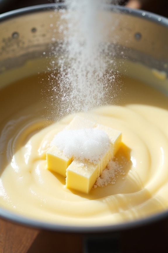 cream butter and sugar until pale