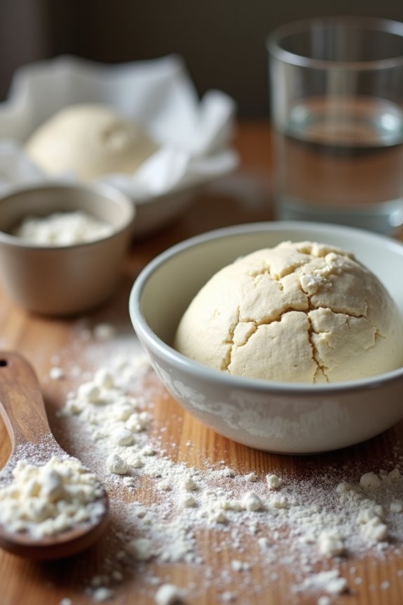 dry dough from high protein flour hydration fix add liquid