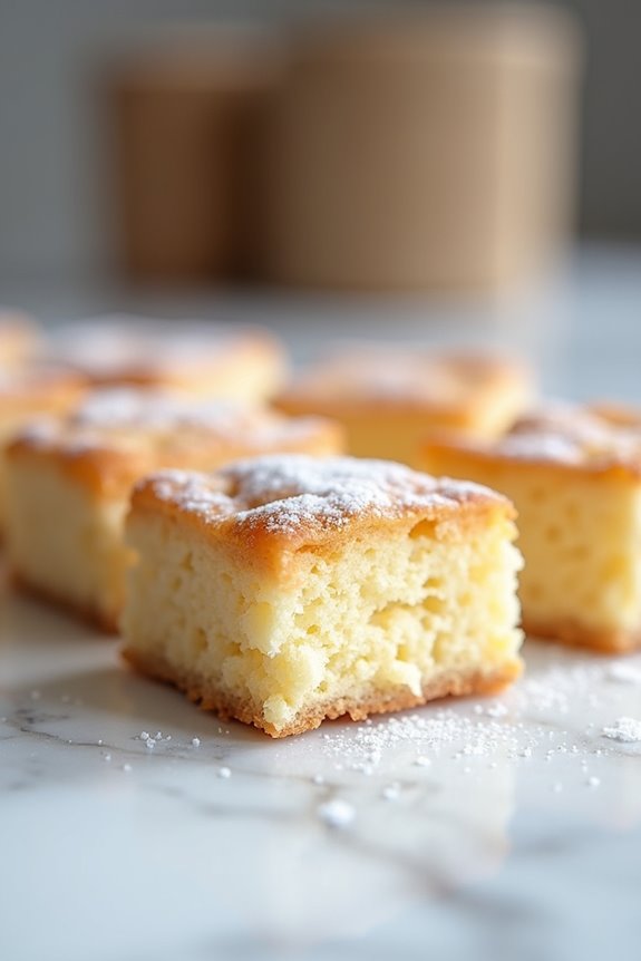 dry financiers almond flour browned butter chill