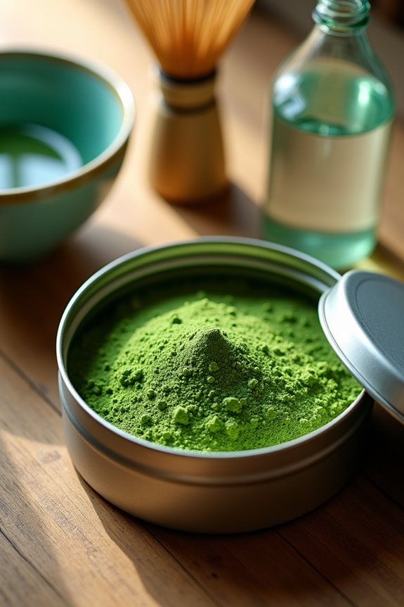fresh matcha color aroma freshness