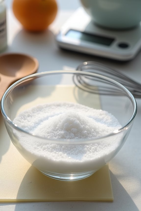 gather sugar baking soda parchment ready