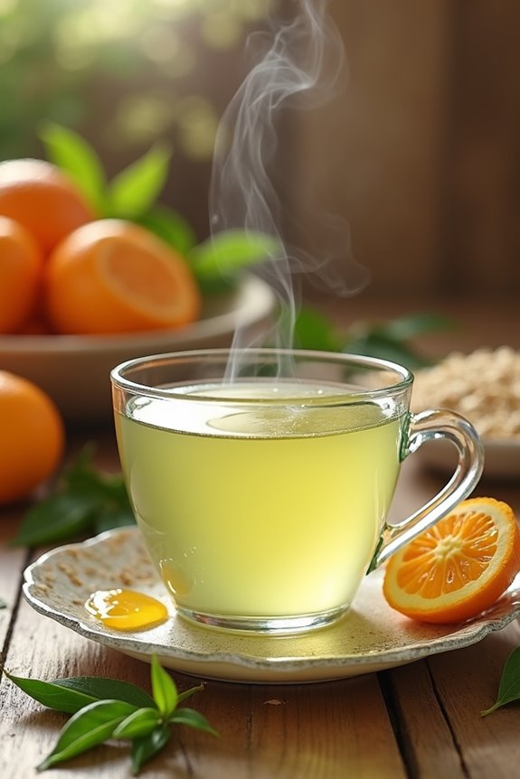 green tea with honey protects heart health