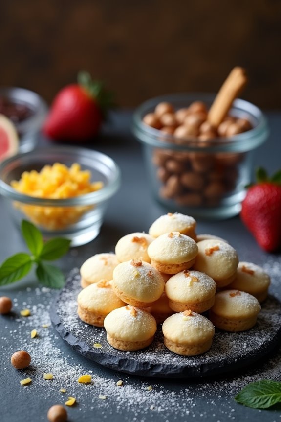 hazelnut berry citrus financiers