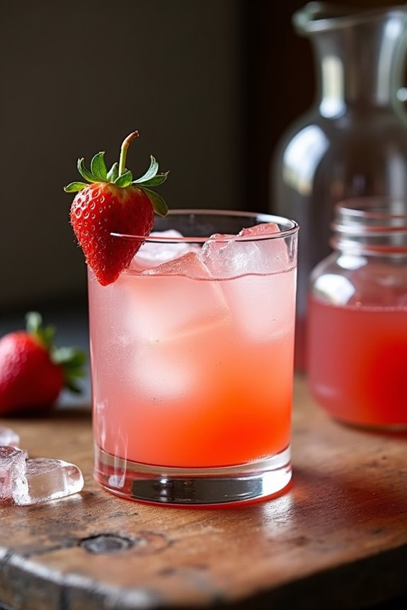 hot vinegar strawberry shrub method