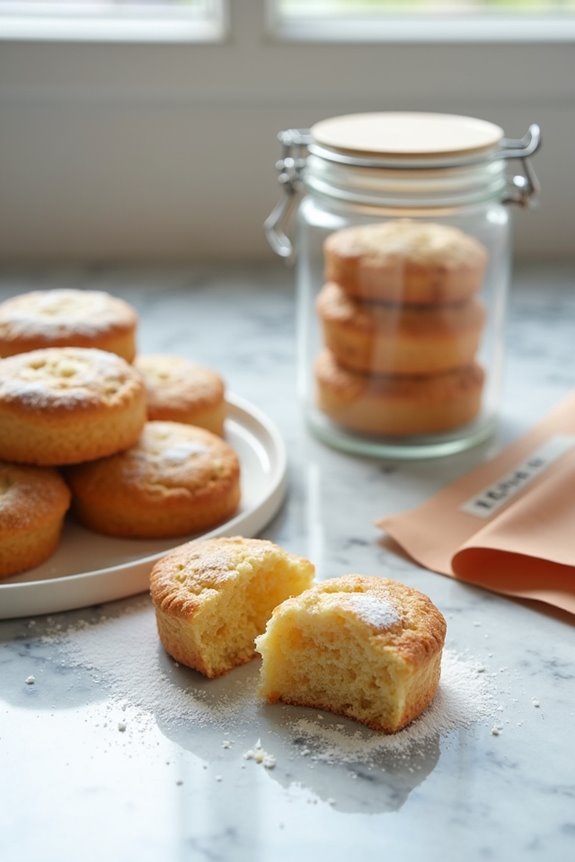 make ahead financiers storage guidelines