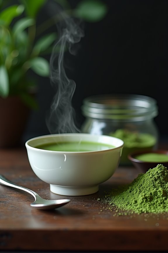 matcha powder to water ratios vary