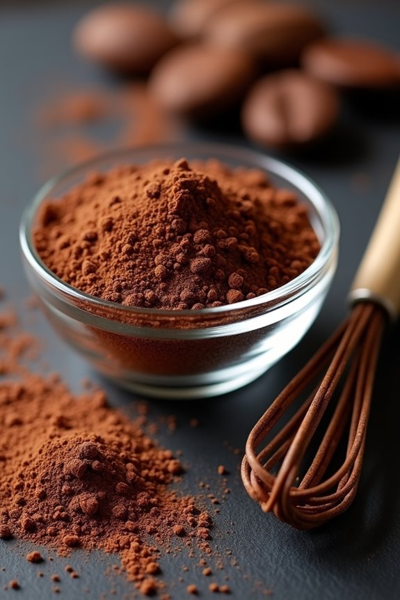 natural cocoa activates leavening reactions
