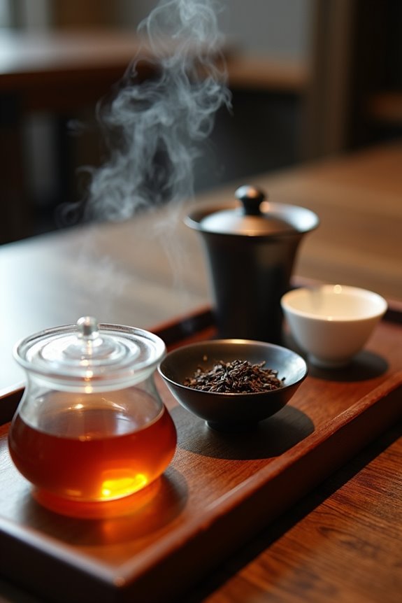 oolong pu erh black tea